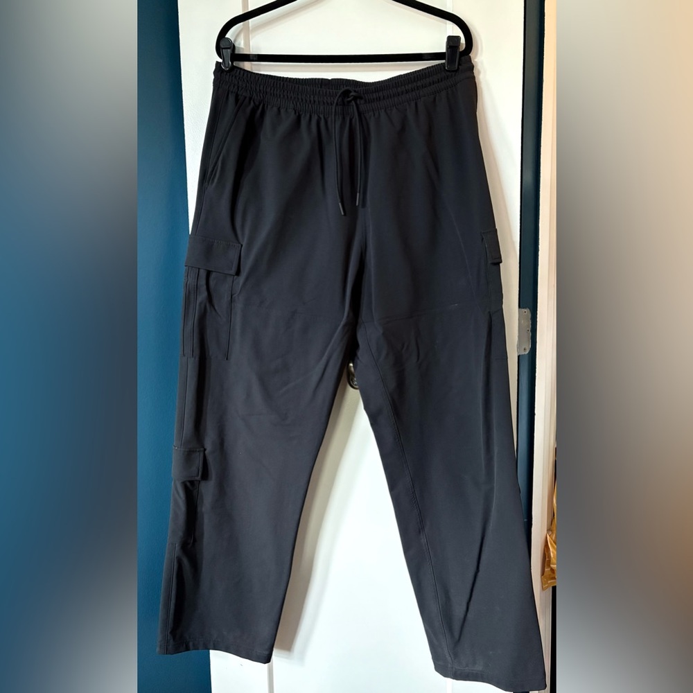 adidas Women's Black Wide Leg Cargo Pants